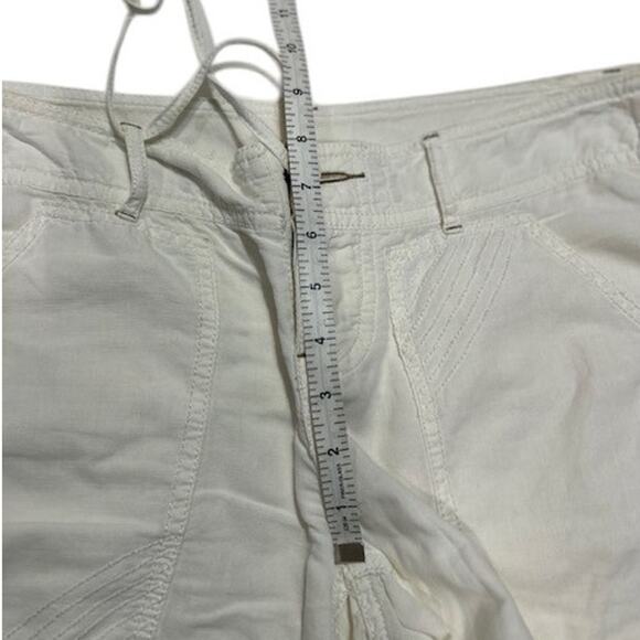 FREE PEOPLE Low Rise Relaxed Casual Utility Wide Leg Cotton Pants Women's Size 6 - Picture 4 of 12